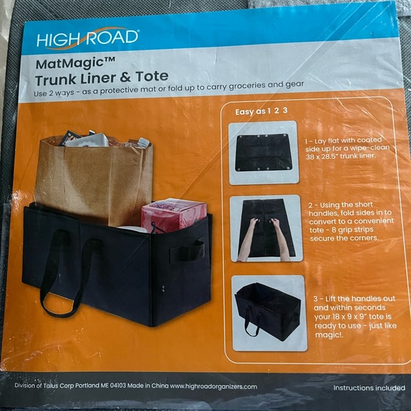NWT! Trunk liner and tote - Picture 1 of 8